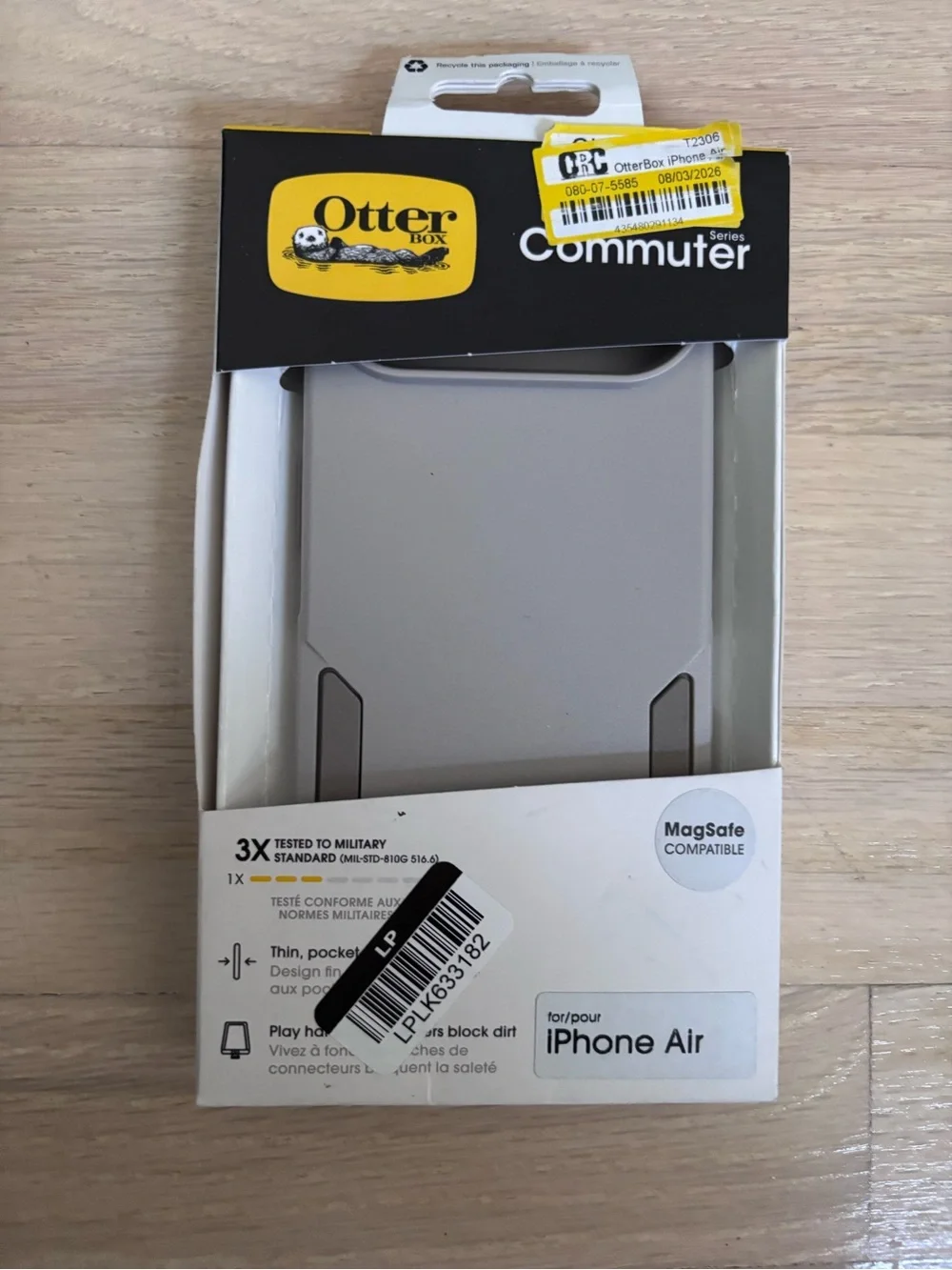 iPhone Air 17 OtterBox Commuter Series Case Light Gray - New in Box
